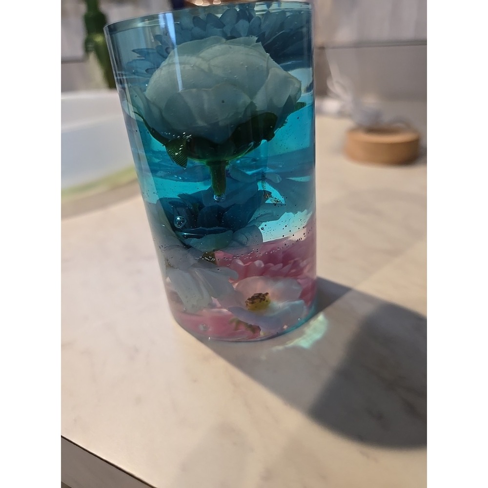 Resin Handmade‎ Sphere With Flowers Light Up Decoration Gift